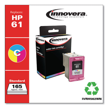 Remanufactured Tri-Color Ink, Replacement for 61 (CH562WN), 165 Page-Yield