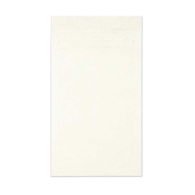 Heavyweight 18lb Tyvek Open End Expansion Mailers, #15 1/2, Cheese Blade Flap, Redi-Strip Closure, 12 x 16, White, 100/Carton