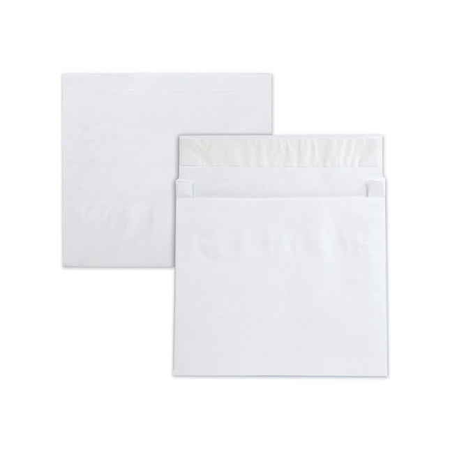 Lightweight 14 lb Tyvek Open End 2" Expansion Mailers, #13 1/2, Square Flap, Redi-Strip Closure, 10 x 13, White, 25/Box