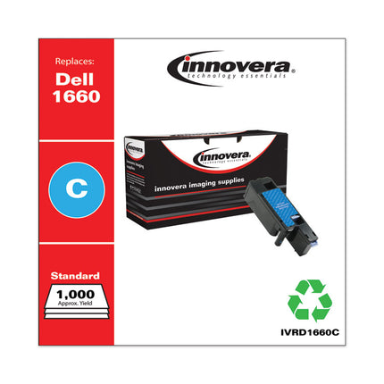 Remanufactured Cyan Toner, Replacement for 332-0400, 1,000 Page-Yield