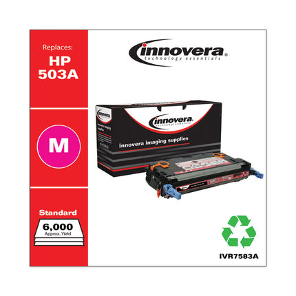 Remanufactured Magenta Toner, Replacement for 503A (Q7583A), 6,000 Page-Yield