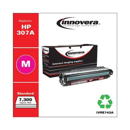 Remanufactured Magenta Toner, Replacement for 307A (CE743A), 7,300 Page-Yield