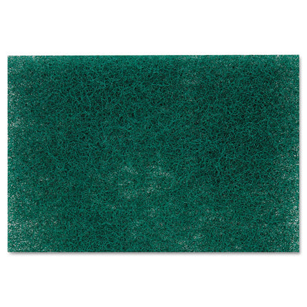 Heavy-Duty Scouring Pad 86, 6 X 9, Green, Dozen