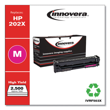 Remanufactured Magenta High-Yield Toner, Replacement for 202X (CF503X), 2,500 Page-Yield