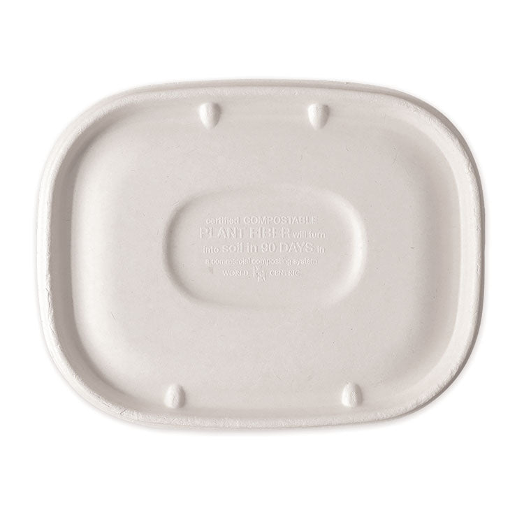 Fiber Lids for Fiber Containers, 8.9 x 6.9 x 0.4, Natural, Paper, 400/Carton