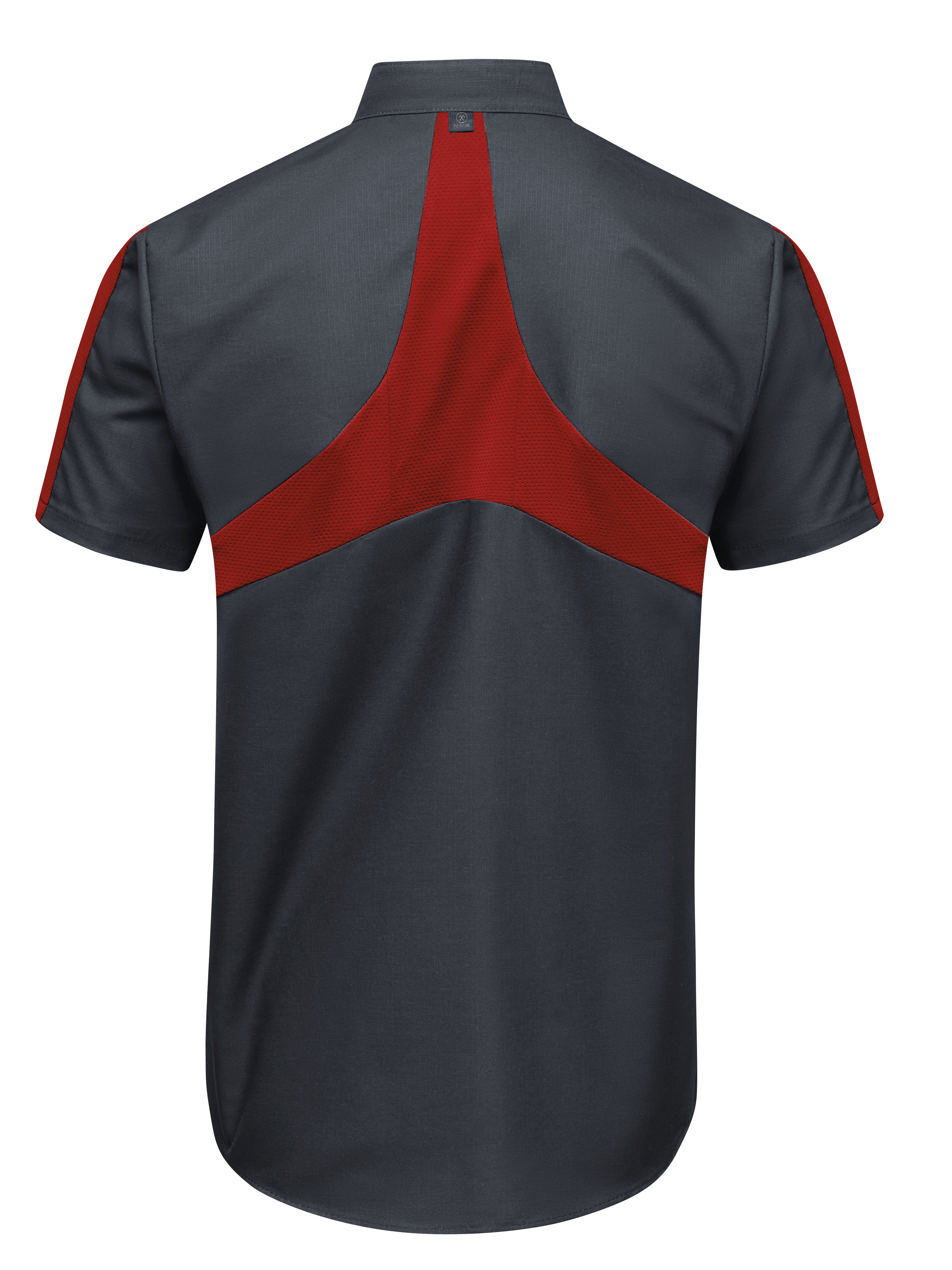 Red Kap® Men's Short Sleeve Two Tone Pro+ Work Shirt with OilBlok and MIMIX® / SX46CF