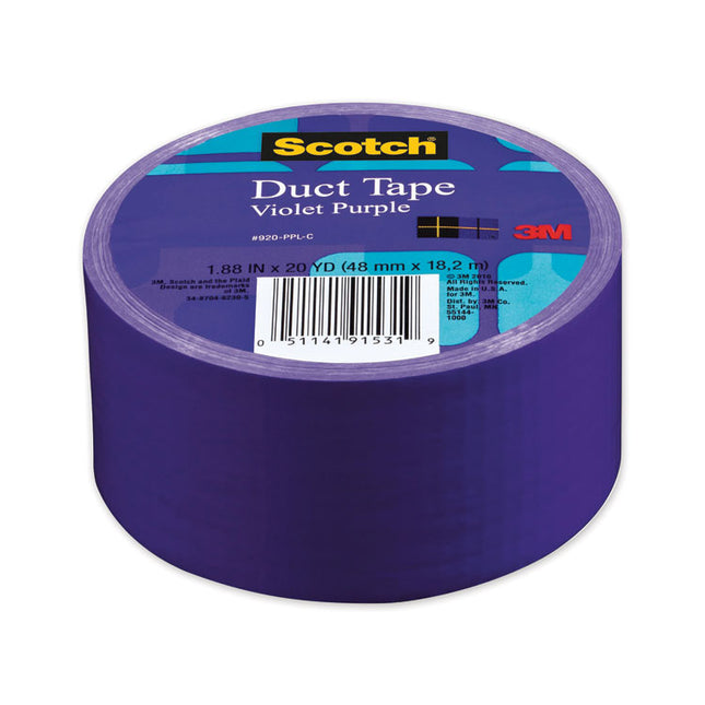 Duct Tape, 1.88" X 20 Yds, Violet Purple