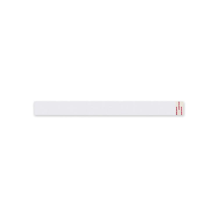 Peel and Seal Tamper Evident Food Container Bands, 1.5 x 24, White, Paper, 2,500/Carton