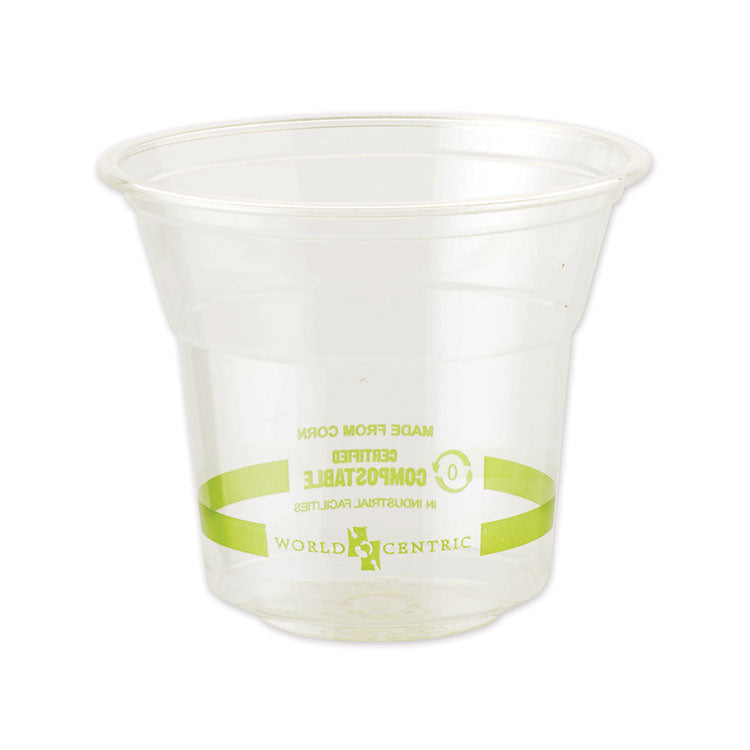 PLA Clear Cold Cups, 10 oz, Plastic, Clear, 1,000/Carton