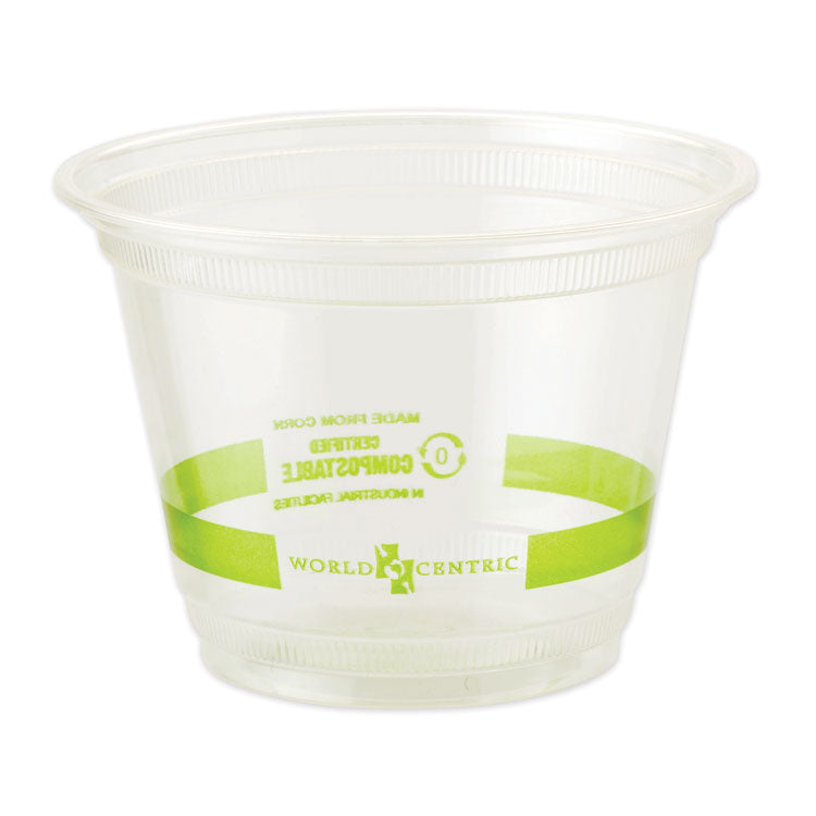 PLA Clear Cold Cups, 9 oz, Plastic, Clear, 1,000/Carton