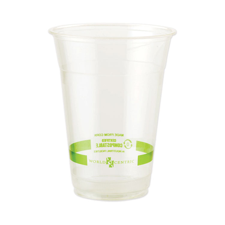 PLA Clear Cold Cups, 20 oz, Plastic, Clear, 1,000/Carton