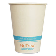 Notree Paper Cold Cups, 12 Oz, Natural, 1,000/carton