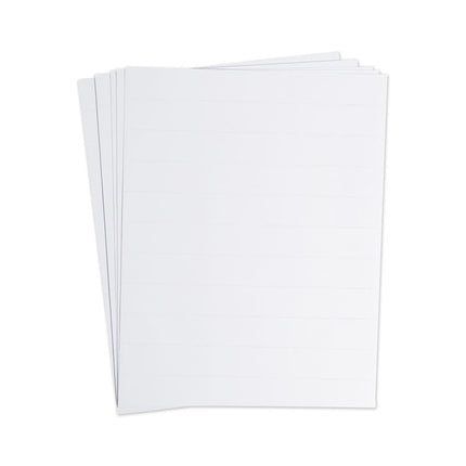 Data Card Replacement Sheet, 8.5 x 11 Sheets, Perforated at 1", White, 10/Pack