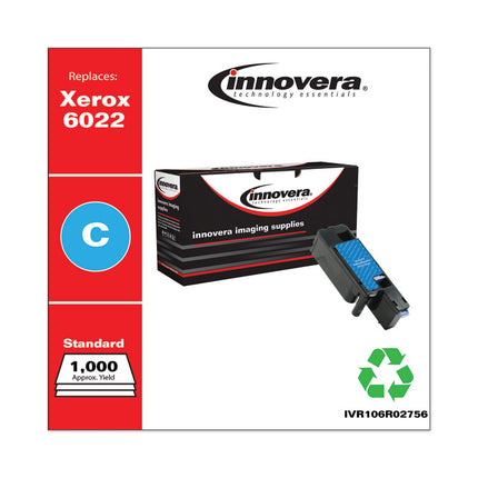 Remanufactured Cyan Toner, Replacement for 106R02756, 1,000 Page-Yield