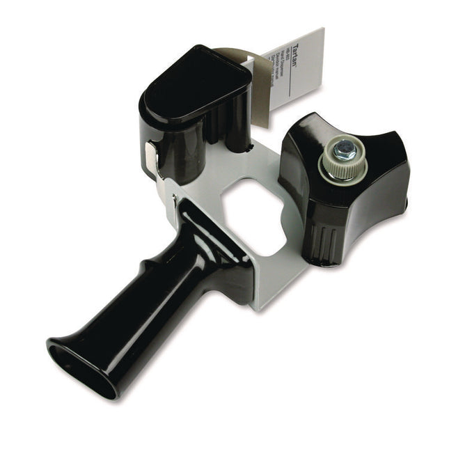 Pistol Grip Box Sealing Tape Dispenser, 3" Core, For Rolls Up To 2" X 60 Yds, Black