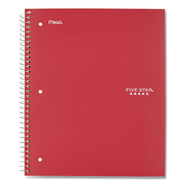 Wirebound Notebook, 5-Subject, Wide/Legal Rule, Randomly Assorted Cover Color (Set 6), (200) 10.5 x 8 Sheets