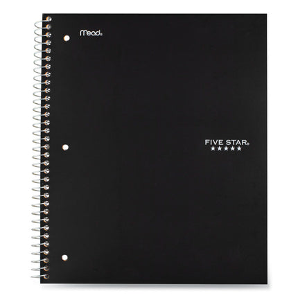 Wirebound Notebook, 5-Subject, Wide/Legal Rule, Randomly Assorted Cover Color (Set 6), (200) 10.5 x 8 Sheets