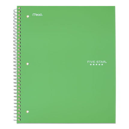 Wirebound Notebook, 5-Subject, Wide/Legal Rule, Randomly Assorted Cover Color (Set 6), (200) 10.5 x 8 Sheets