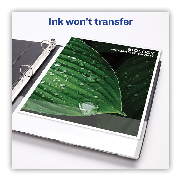 Heavy-Duty Non Stick View Binder With Durahinge And Slant Rings, 3 Rings, 1" Capacity, 11 X 8.5, White, 4/pack