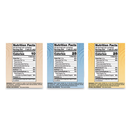Liquid Coffee Creamer, Assorted Flavors, 0.38 oz Mini Cups, 150/Carton