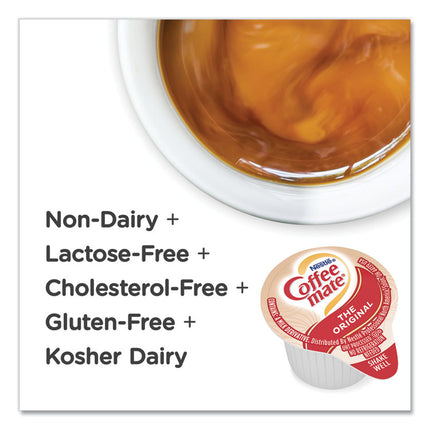Liquid Coffee Creamer, Original, 0.38 oz Mini Cups, 50/Box, 4 Boxes/Carton