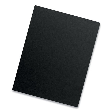 Futura Presentation Covers for Binding Systems, Opaque Black, 11.25 x 8.75, Unpunched, 25/Pack