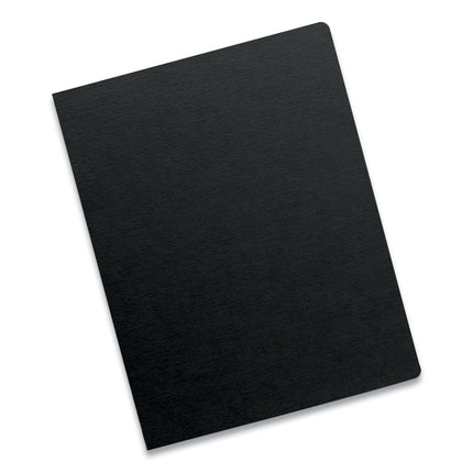 Futura Presentation Covers for Binding Systems, Opaque Black, 11.25 x 8.75, Unpunched, 25/Pack