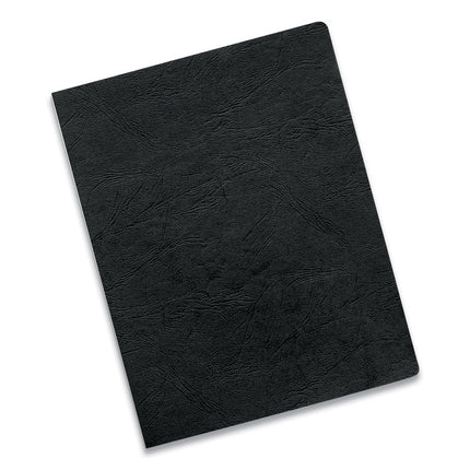 Executive Leather-Like Presentation Cover, Black, 11.25 x 8.75, Unpunched, 200/Pack