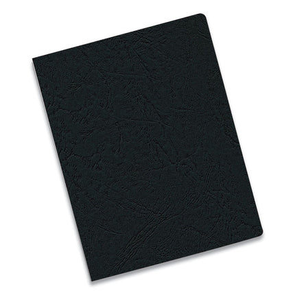 Expressions Classic Grain Texture Presentation Covers for Binding Systems, Black, 11.25 x 8.75, Unpunched, 200/Pack