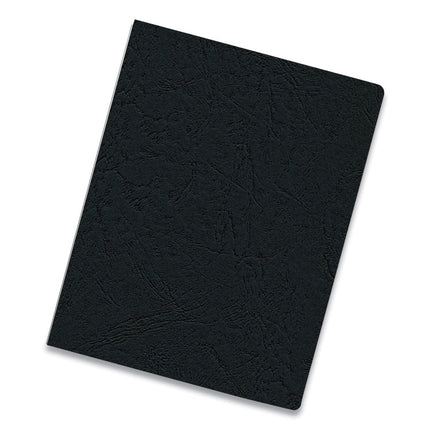 Expressions Classic Grain Texture Presentation Covers for Binding Systems, Black, 11.25 x 8.75, Unpunched, 200/Pack