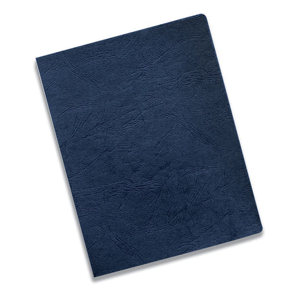 Expressions Classic Grain Texture Presentation Covers for Binding Systems, Navy, 11.25 x 8.75, Unpunched, 200/Pack