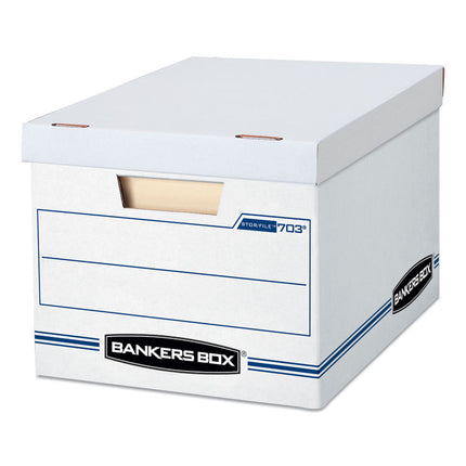 Stor/file Basic-Duty Storage Boxes, Letter/legal Files, 12" X 16.25" X 10.5", White, 20/carton