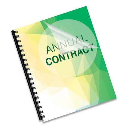 Crystals Transparent Presentation Covers for Binding Systems, Clear, with Square Corners 11 x 8.5, Unpunched, 200/Pack