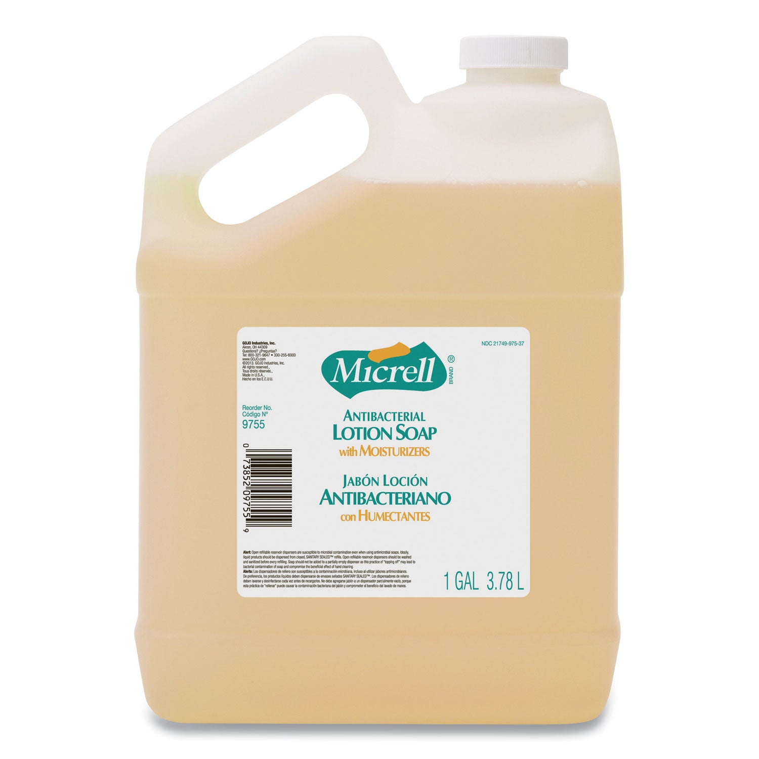 Antibacterial Lotion Soap, Light Scent, 1 gal, 4/Carton
