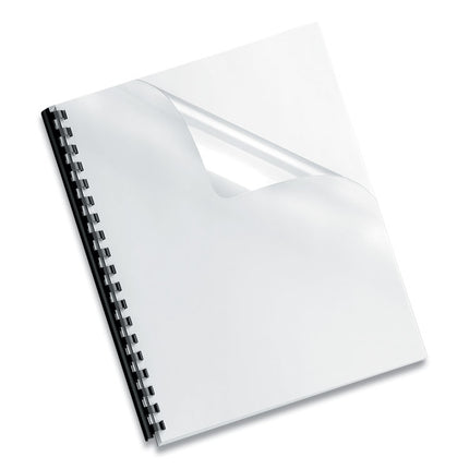 Crystals Transparent Presentation Covers for Binding Systems, Clear, with Round Corners, 11.25 x 8.75, Unpunched, 25/Pack