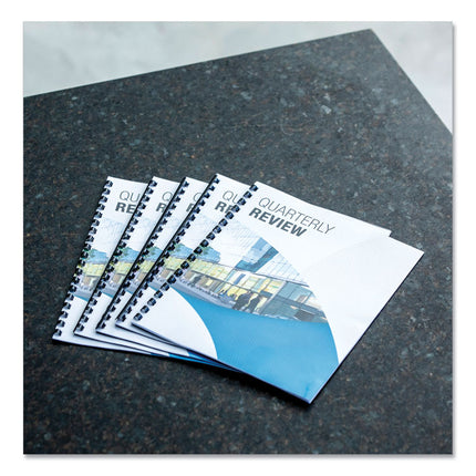 Plastic Comb Bindings, 5/16" Diameter, 40 Sheet Capacity, Black, 100/Pack