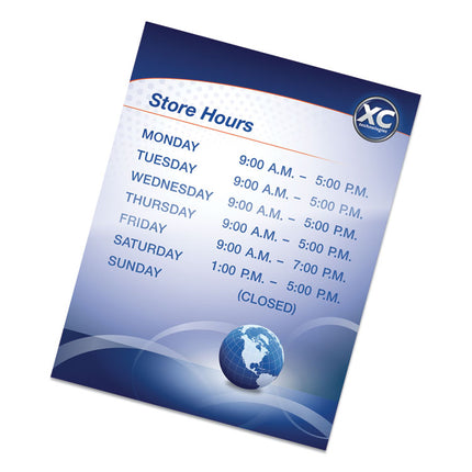 Self-Adhesive Laminating Pouches, 5 Mil, 9" X 11.5", Gloss Clear, 5/pack