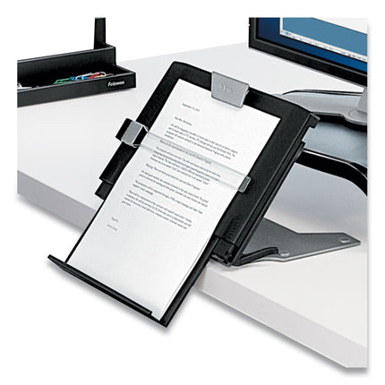 Professional Series Document Holder, 250 Sheet Capacity, Plastic, Black