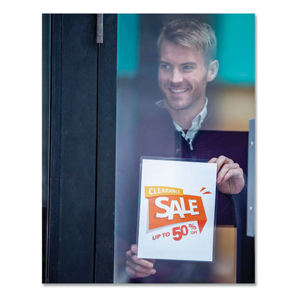 Self-Adhesive Laminating Pouches, 5 Mil, 9" X 11.5", Gloss Clear, 5/pack