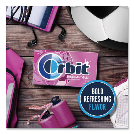 Sugar-Free Chewing Gum, Bubblemint, 12/box