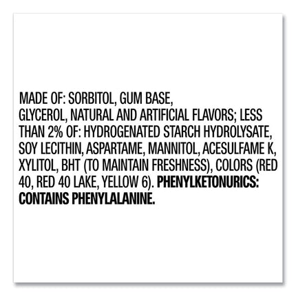 Sugar-Free Chewing Gum, Bubblemint, 12/box