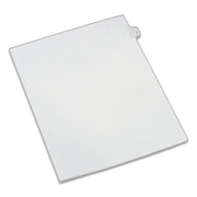 Preprinted Legal Exhibit Side Tab Index Dividers, Allstate Style, 10-Tab, 4, 11 X 8.5, White, 25/pack