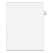 Preprinted Legal Exhibit Side Tab Index Dividers, Avery Style, 26-Tab, E, 11 X 8.5, White, 25/pack, (1405)