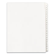 Preprinted Legal Exhibit Side Tab Index Dividers, Allstate Style, 25-Tab, 1 To 25, 11 X 8.5, White, 1 Set, (1701)