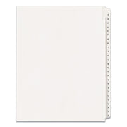Preprinted Legal Exhibit Side Tab Index Dividers, Allstate Style, 26-Tab, A To Z, 11 X 8.5, White, 1 Set, (1700)