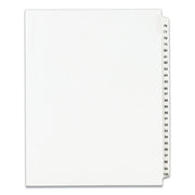 Preprinted Legal Exhibit Side Tab Index Dividers, Avery Style, 25-Tab, 76 To 100, 11 X 8.5, White, 1 Set, (1333)