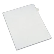 Preprinted Legal Exhibit Side Tab Index Dividers, Allstate Style, 10-Tab, 5, 11 X 8.5, White, 25/pack