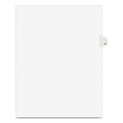 Preprinted Legal Exhibit Side Tab Index Dividers, Avery Style, 10-Tab, 8, 11 X 8.5, White, 25/pack