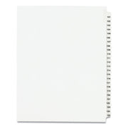 Preprinted Legal Exhibit Side Tab Index Dividers, Avery Style, 25-Tab, 101 To 125, 11 X 8.5, White, 1 Set, (1334)