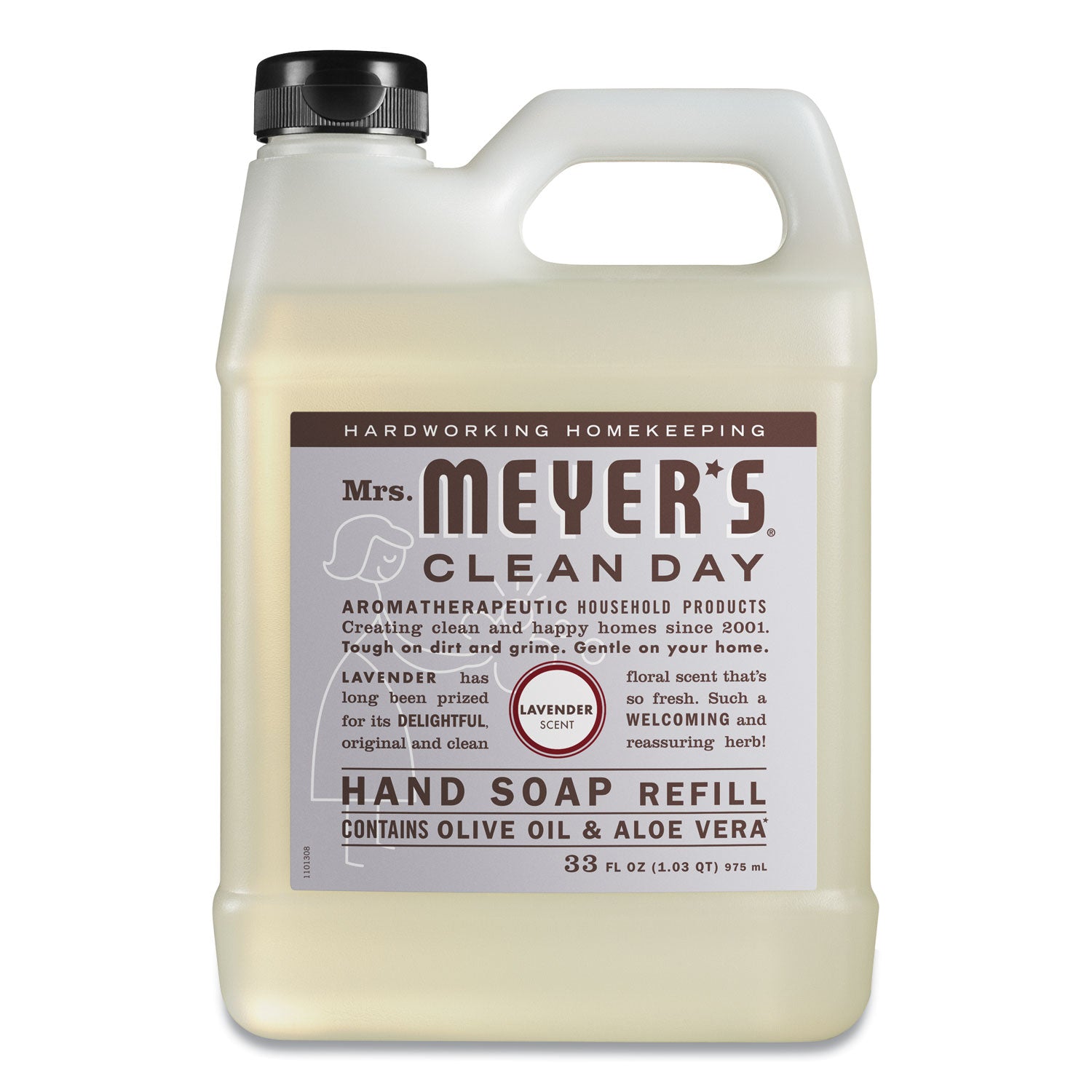 Clean Day Liquid Hand Soap Refill, Lavender Scent, 33 oz, 6/Carton